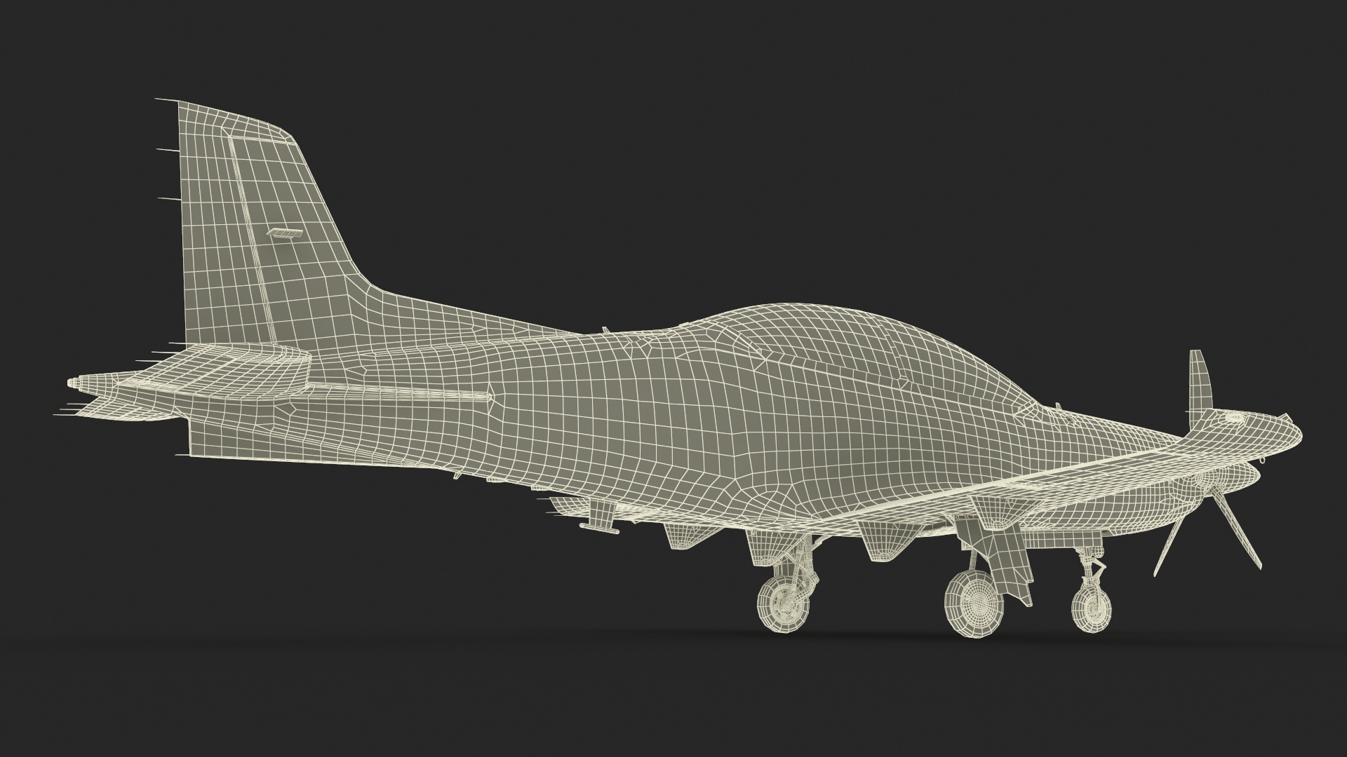 3D Training Aircraft Pilatus PC-21 Grey