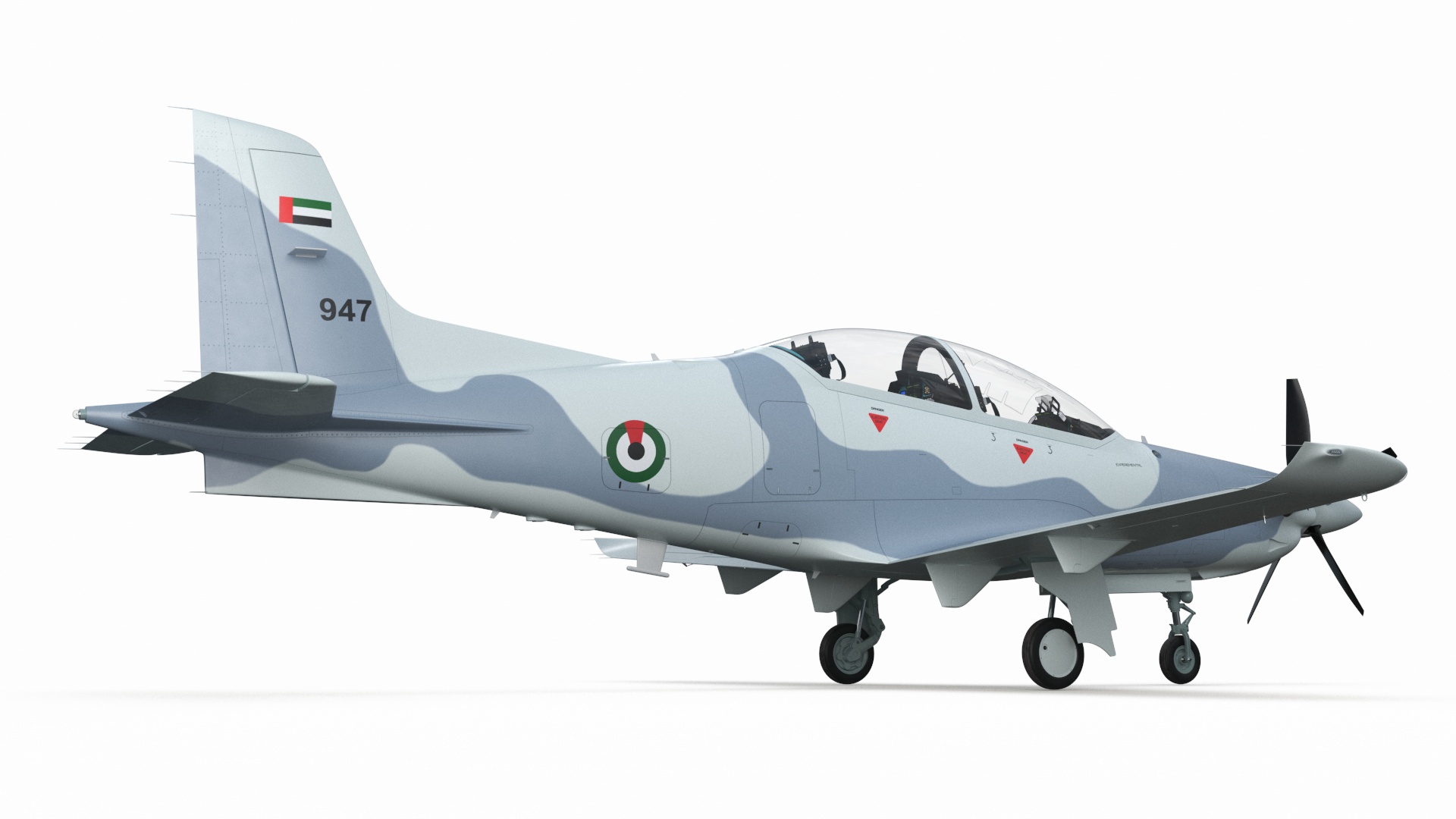 3D Training Aircraft Pilatus PC-21 Grey