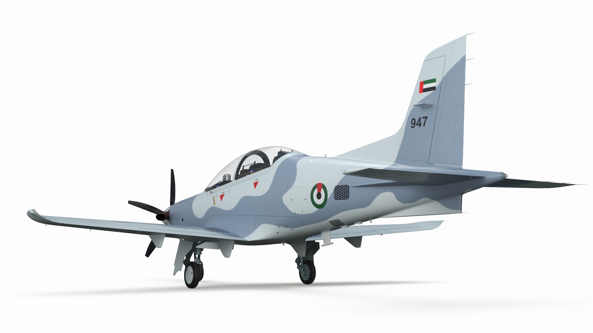 3D Training Aircraft Pilatus PC-21 Grey