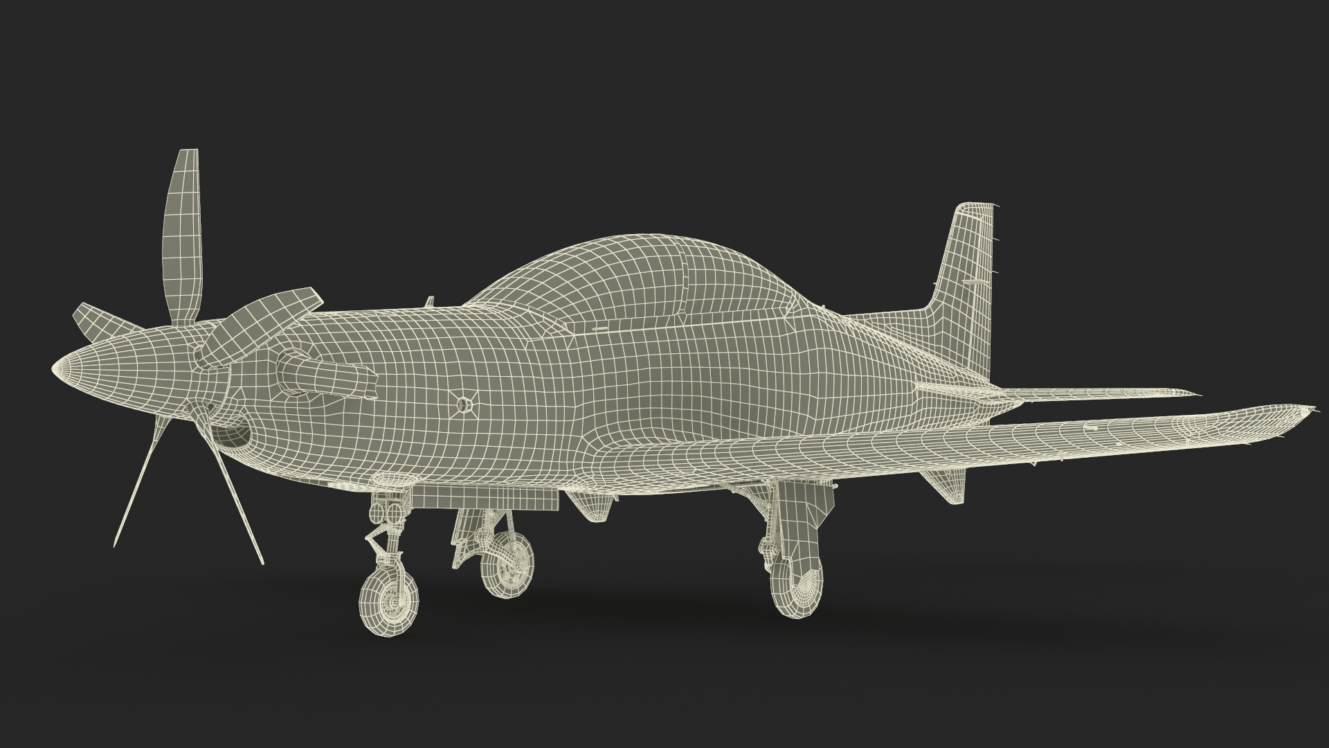 3D Training Aircraft Pilatus PC-21 Grey