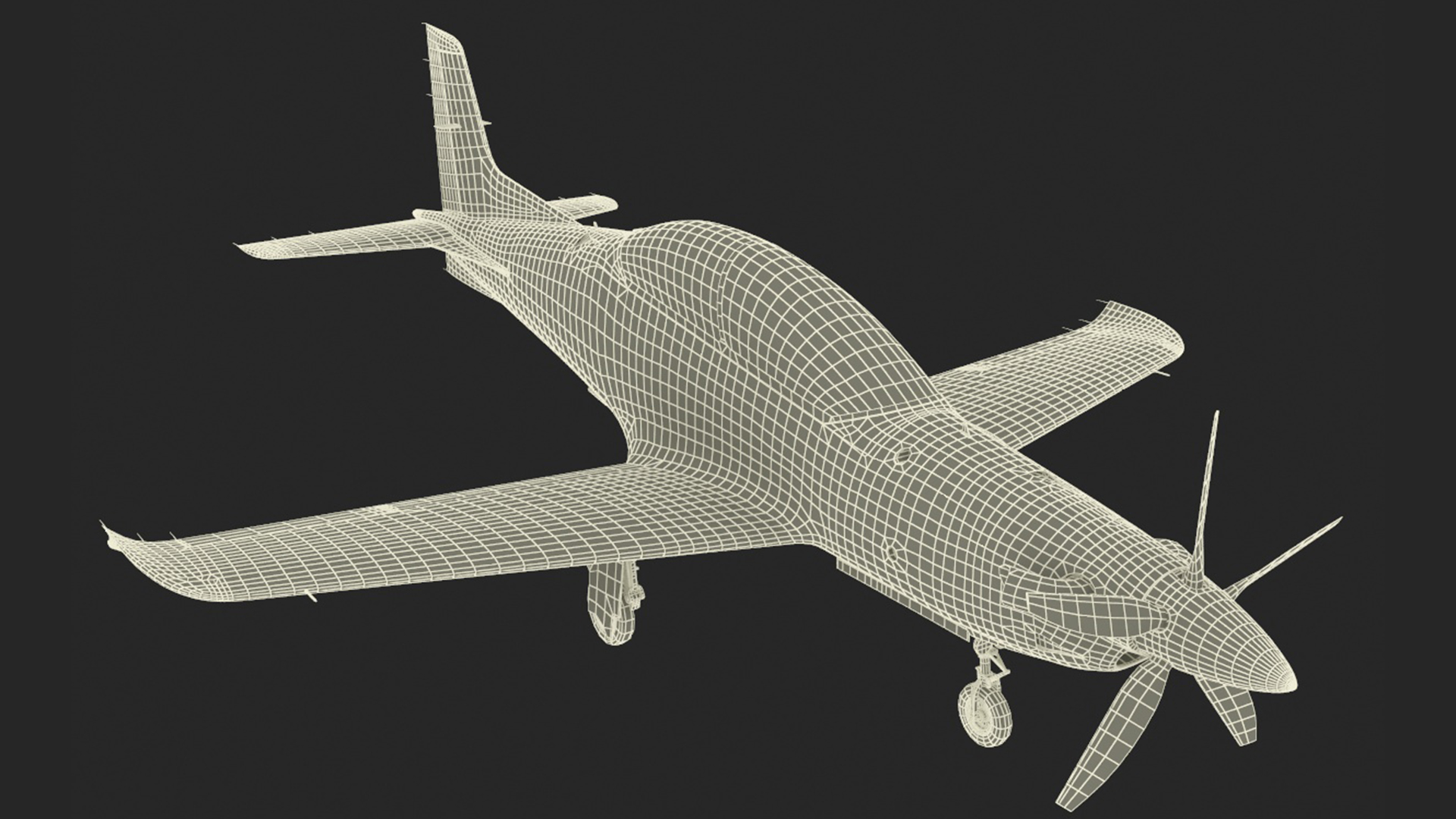 3D Training Aircraft Pilatus PC-21 Grey