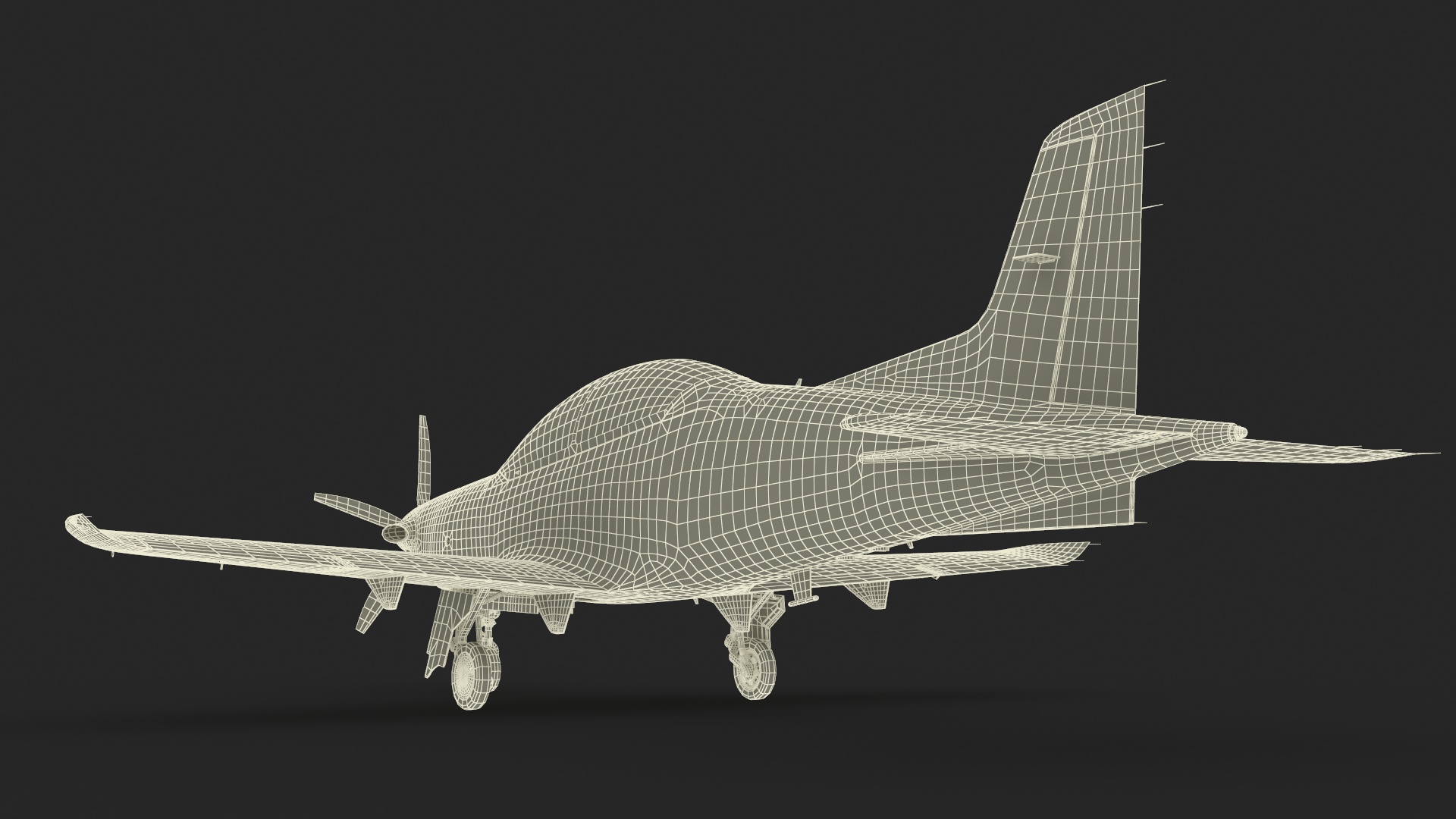 3D Training Aircraft Pilatus PC-21 Grey