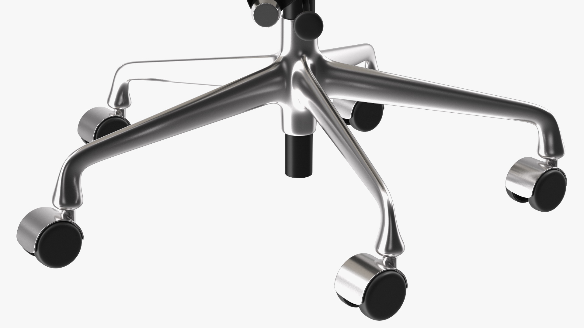3D model Management Chair White Leather