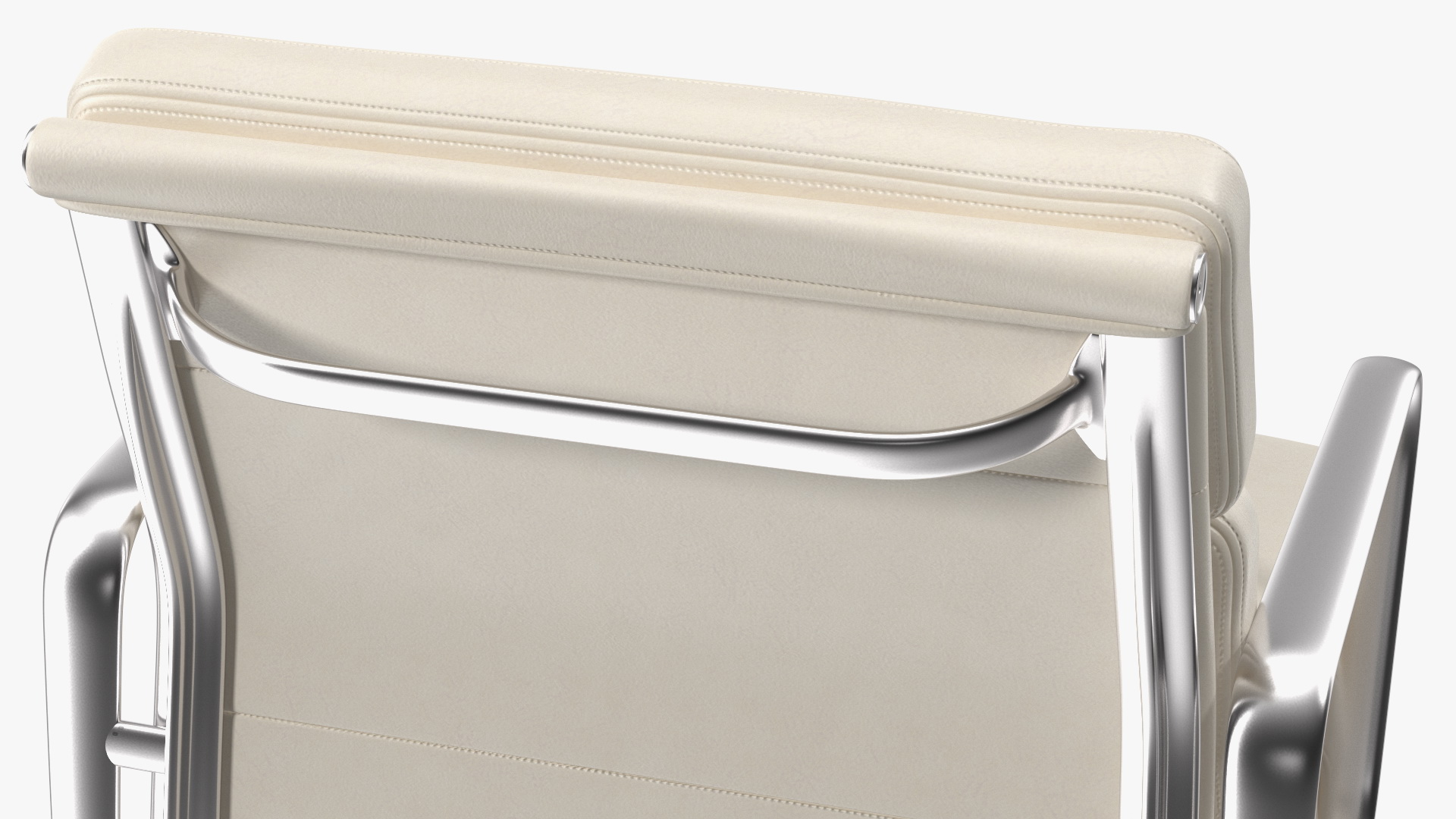 3D model Management Chair White Leather