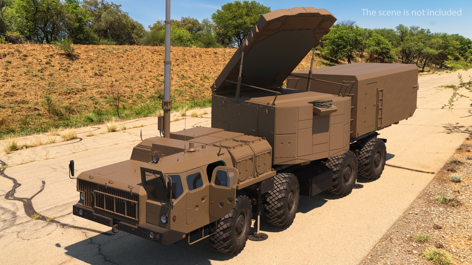 Desert Flap Lid B S300 Missile Guidance Radar Rigged 3D