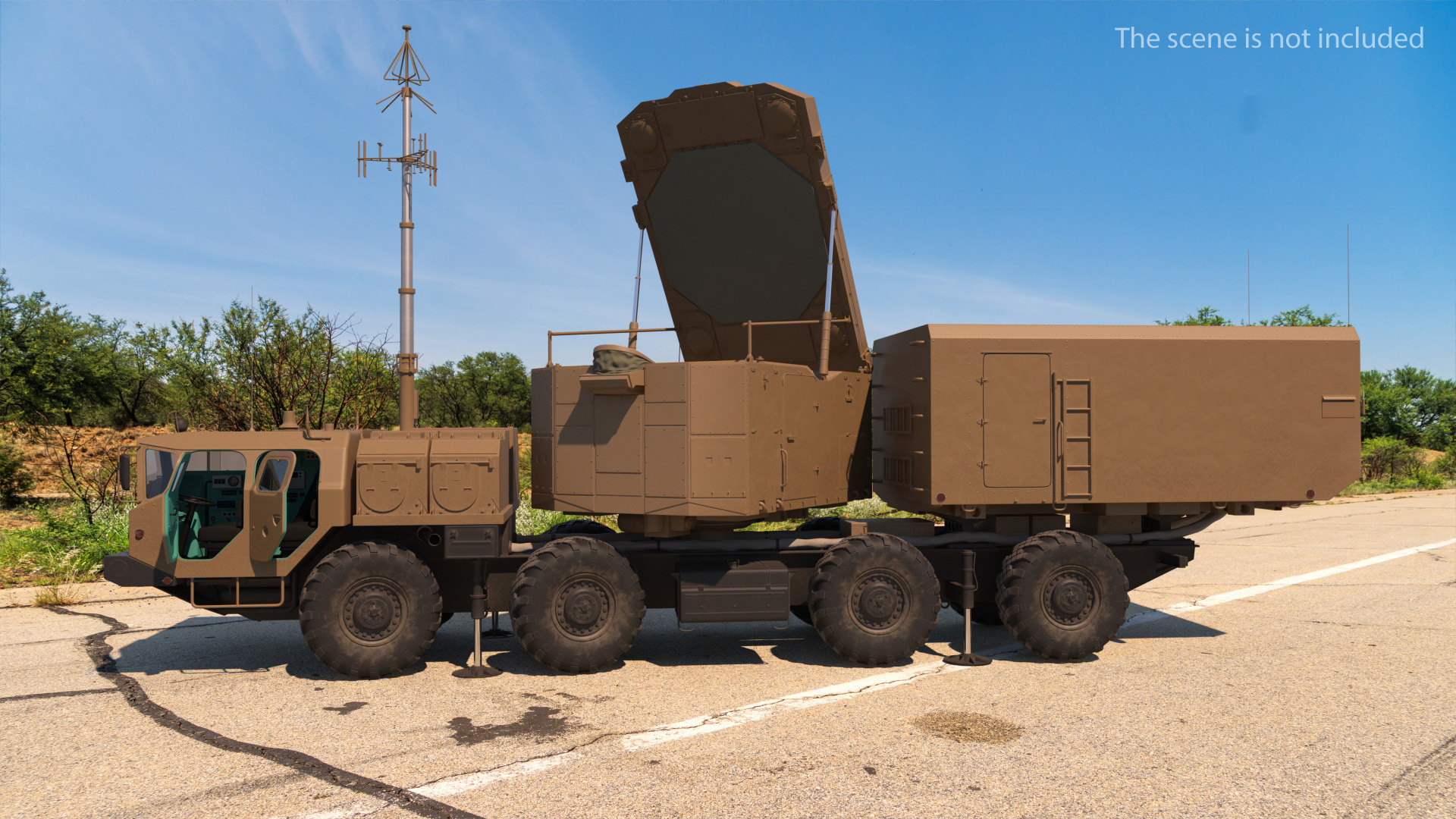 Desert Flap Lid B S300 Missile Guidance Radar Rigged 3D