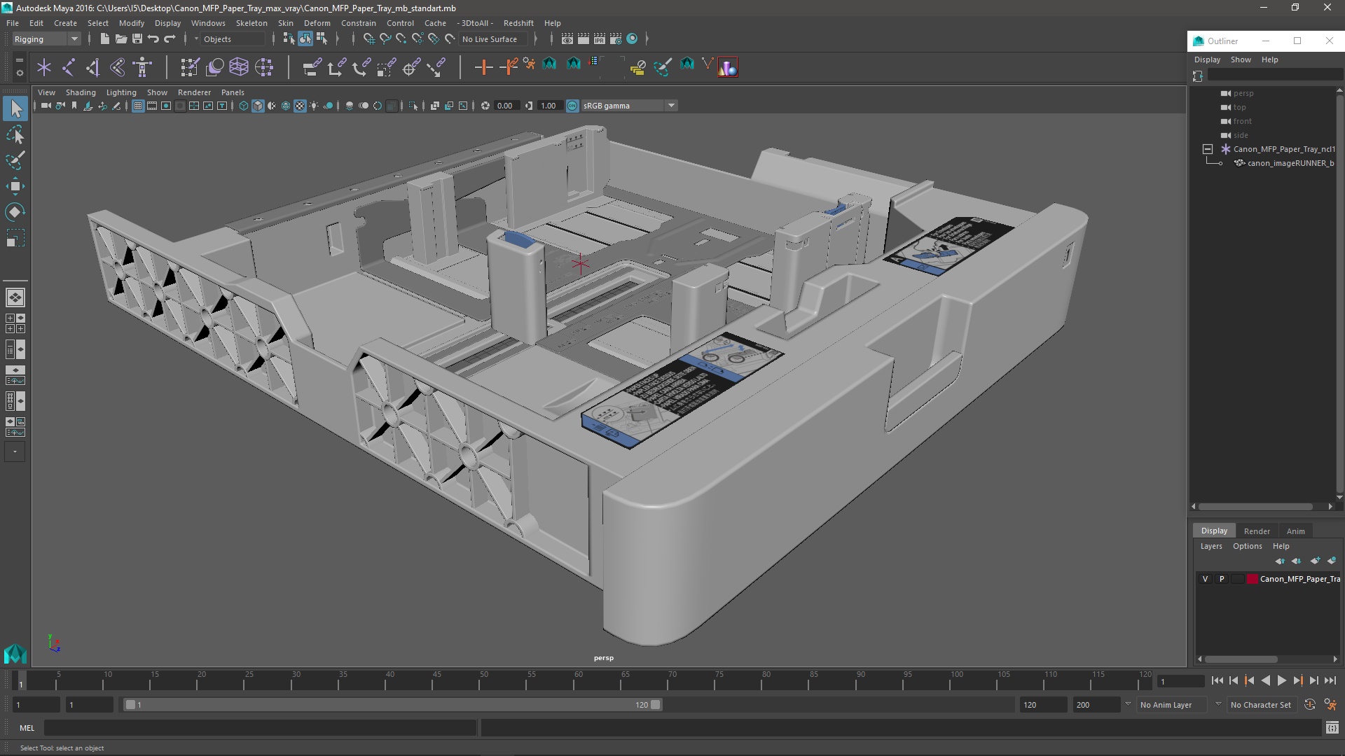 3D model Canon MFP Paper Tray