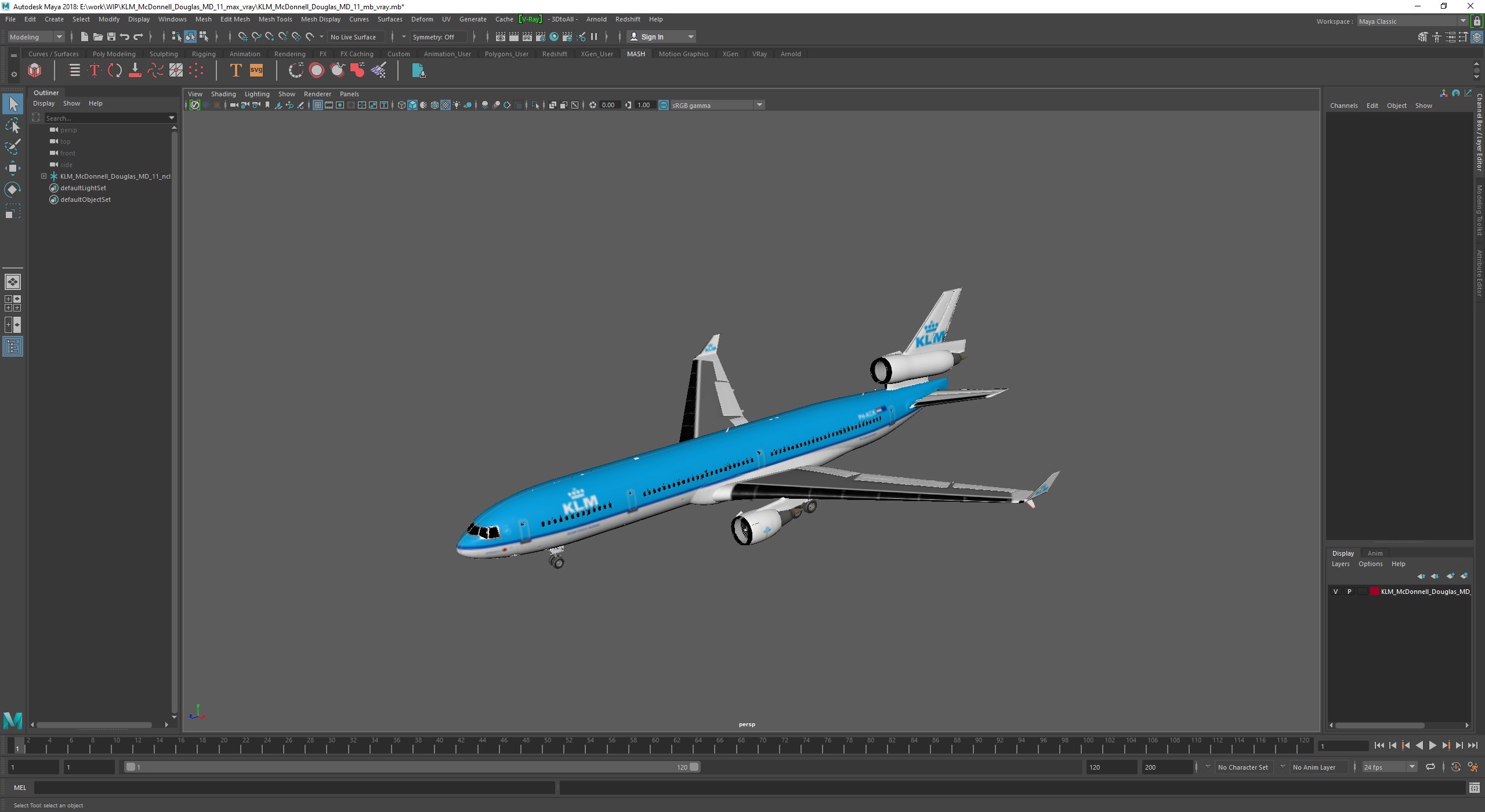 KLM McDonnell Douglas MD-11 3D