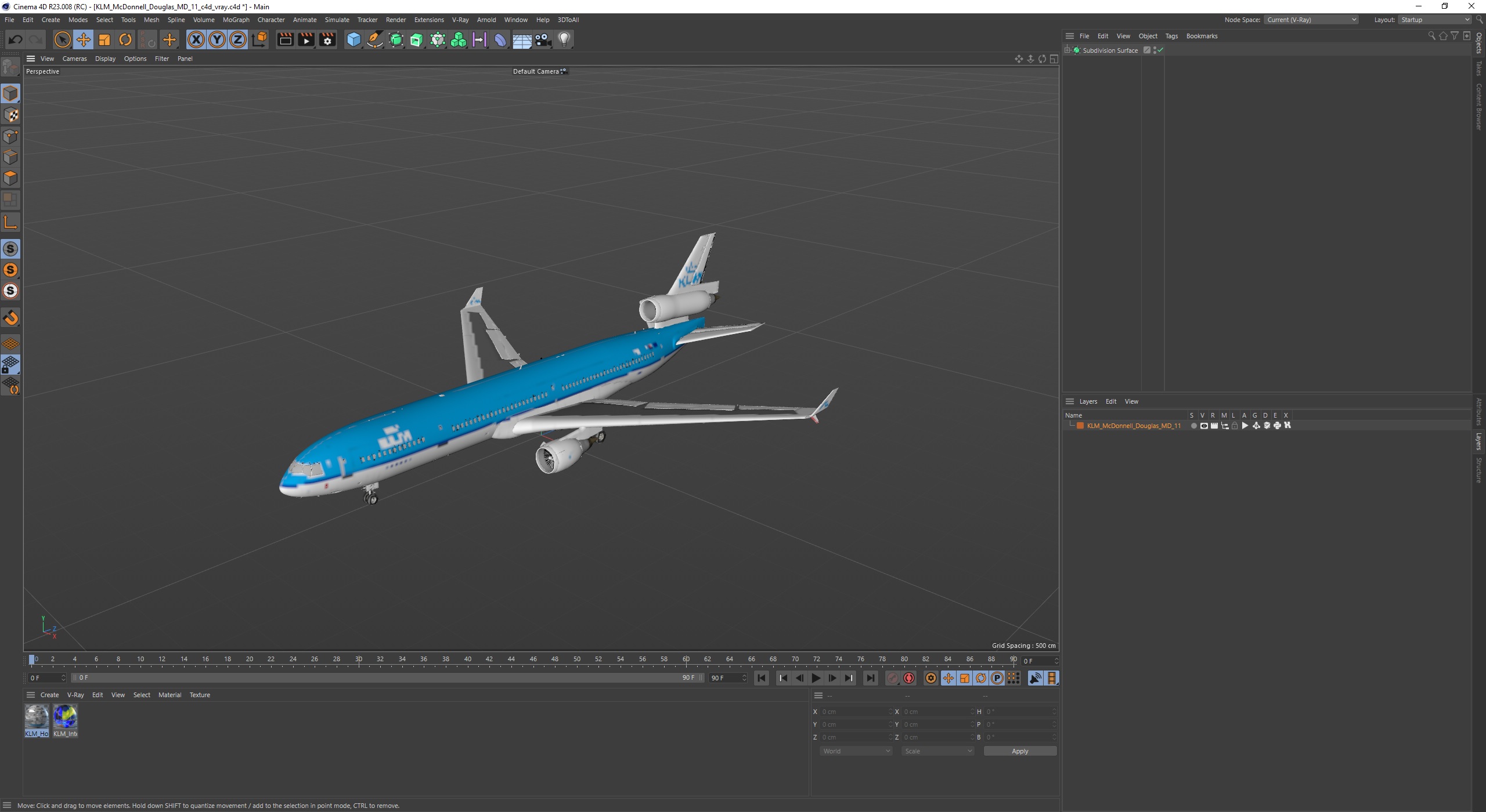 KLM McDonnell Douglas MD-11 3D