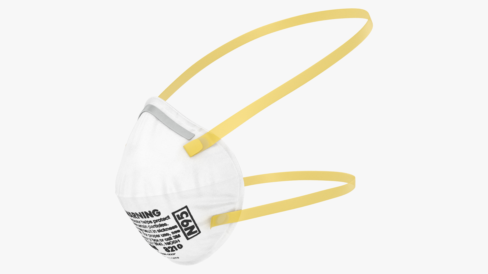 Particulate Respirator 3M 8210 N95 3D model