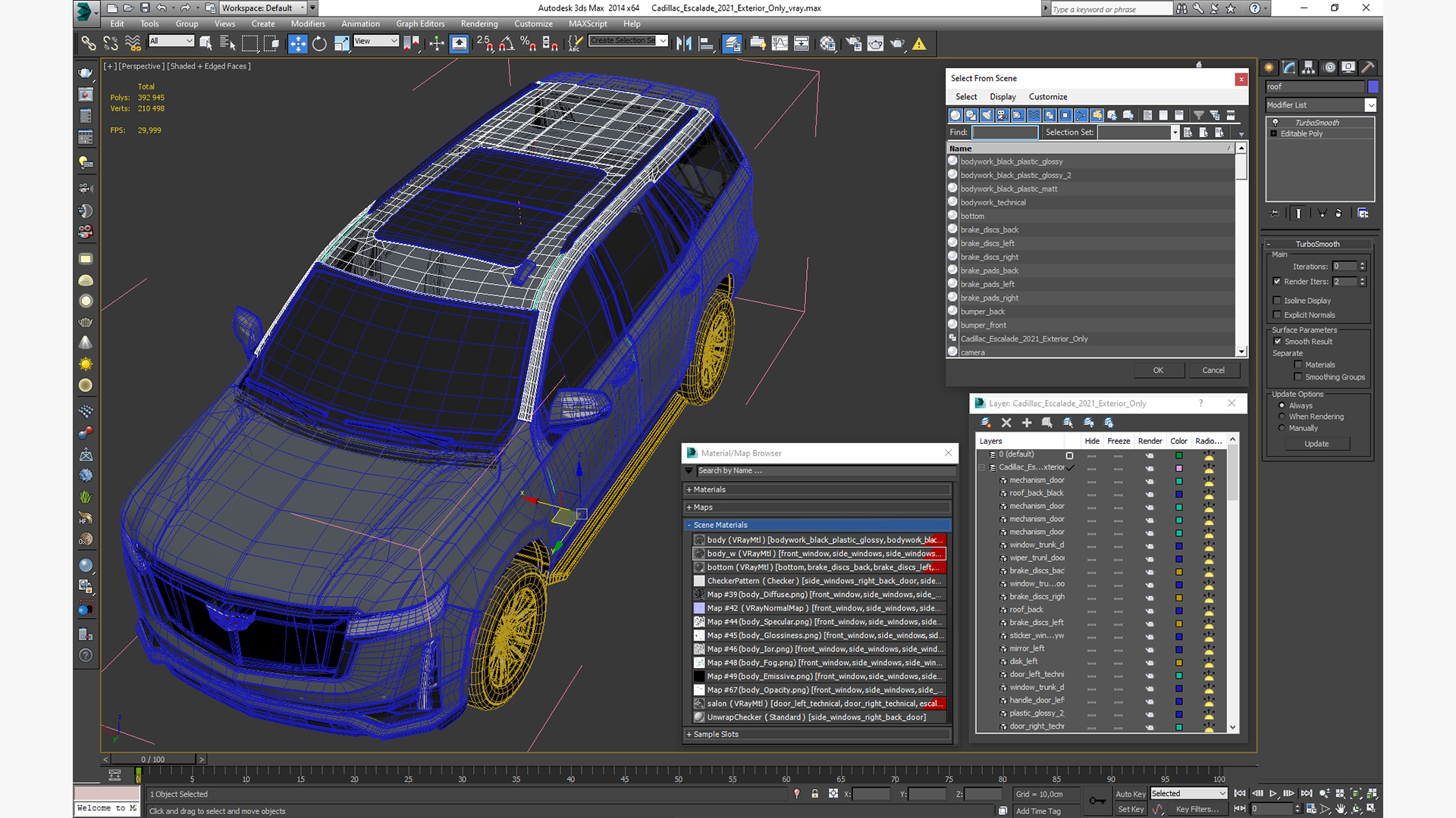 3D Cadillac Escalade 2021 Exterior Only