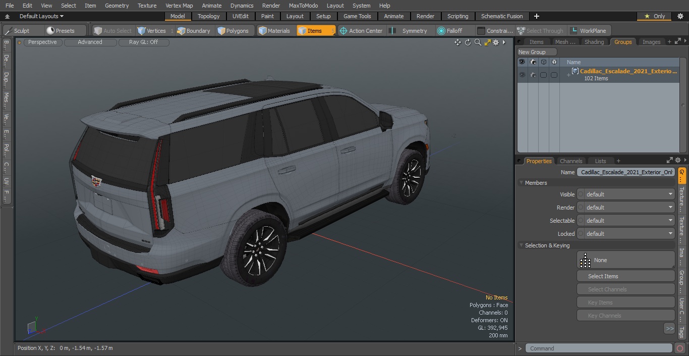 3D Cadillac Escalade 2021 Exterior Only