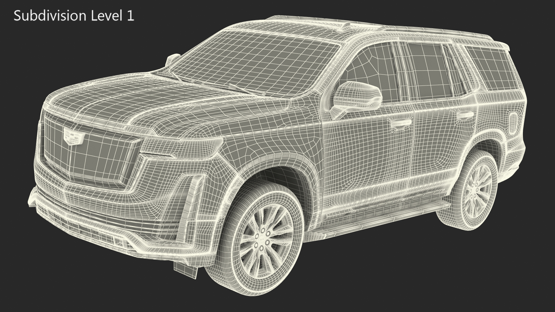 3D Cadillac Escalade 2021 Exterior Only