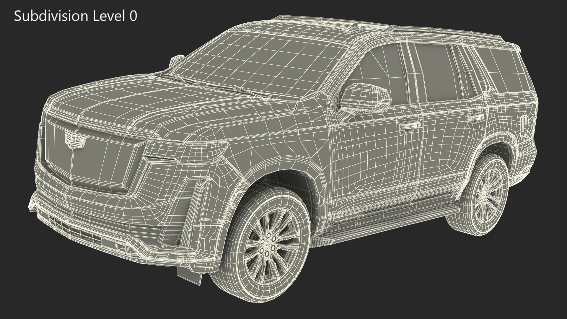 3D Cadillac Escalade 2021 Exterior Only