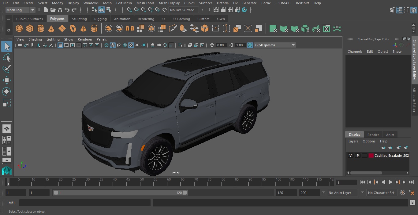 3D Cadillac Escalade 2021 Exterior Only