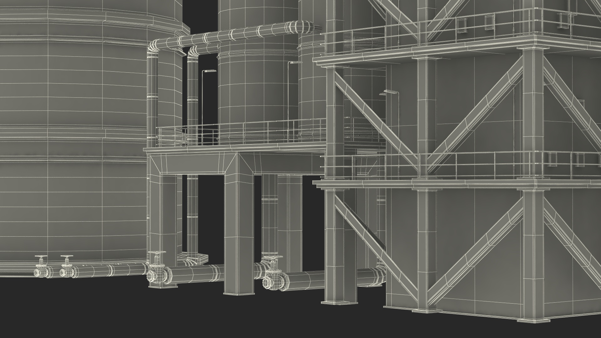 3D Catalytic Cracking Unit model