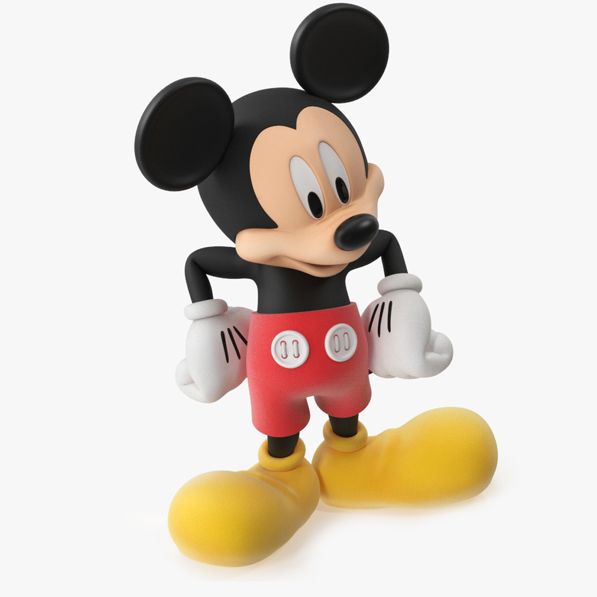 3D Cartoon Character Mickey Mouse Rigged for Cinema 4D
