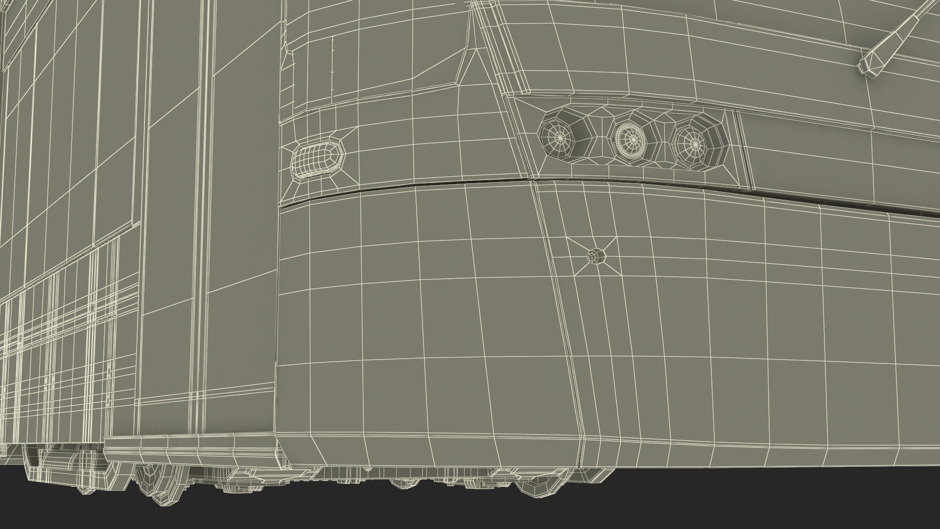3D model Modern City Tram Bybanen Rigged for Cinema 4D