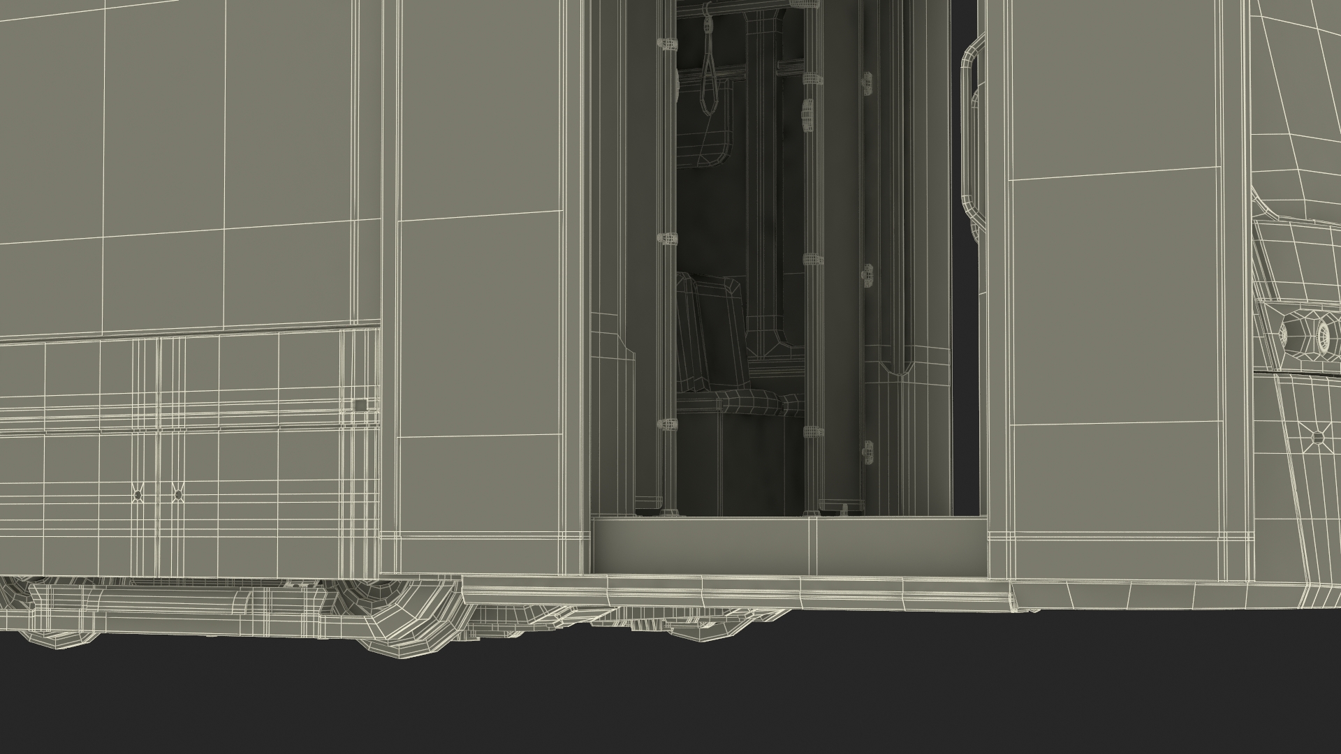3D model Modern City Tram Bybanen Rigged for Cinema 4D