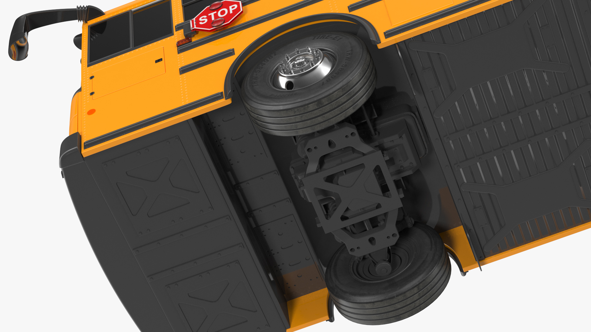 3D Thomas Saf T Liner School Bus Exterior Only model