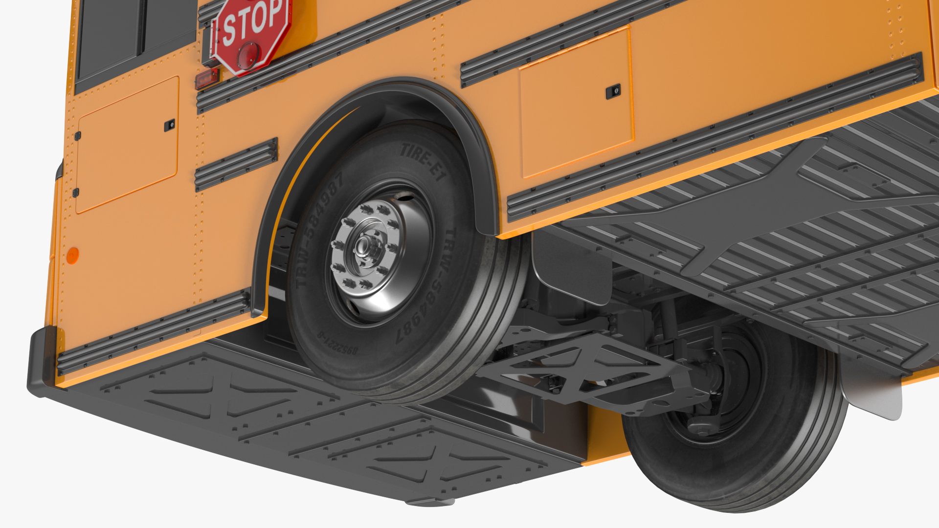 3D Thomas Saf T Liner School Bus Exterior Only model