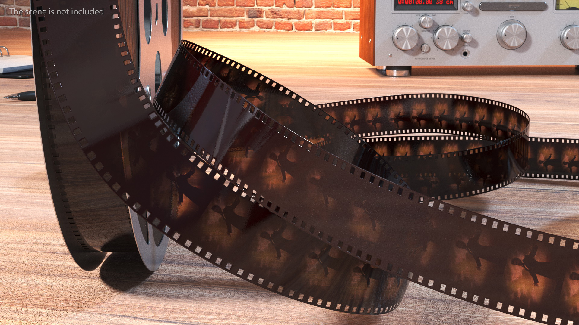 3D Vintage Movie Reel model