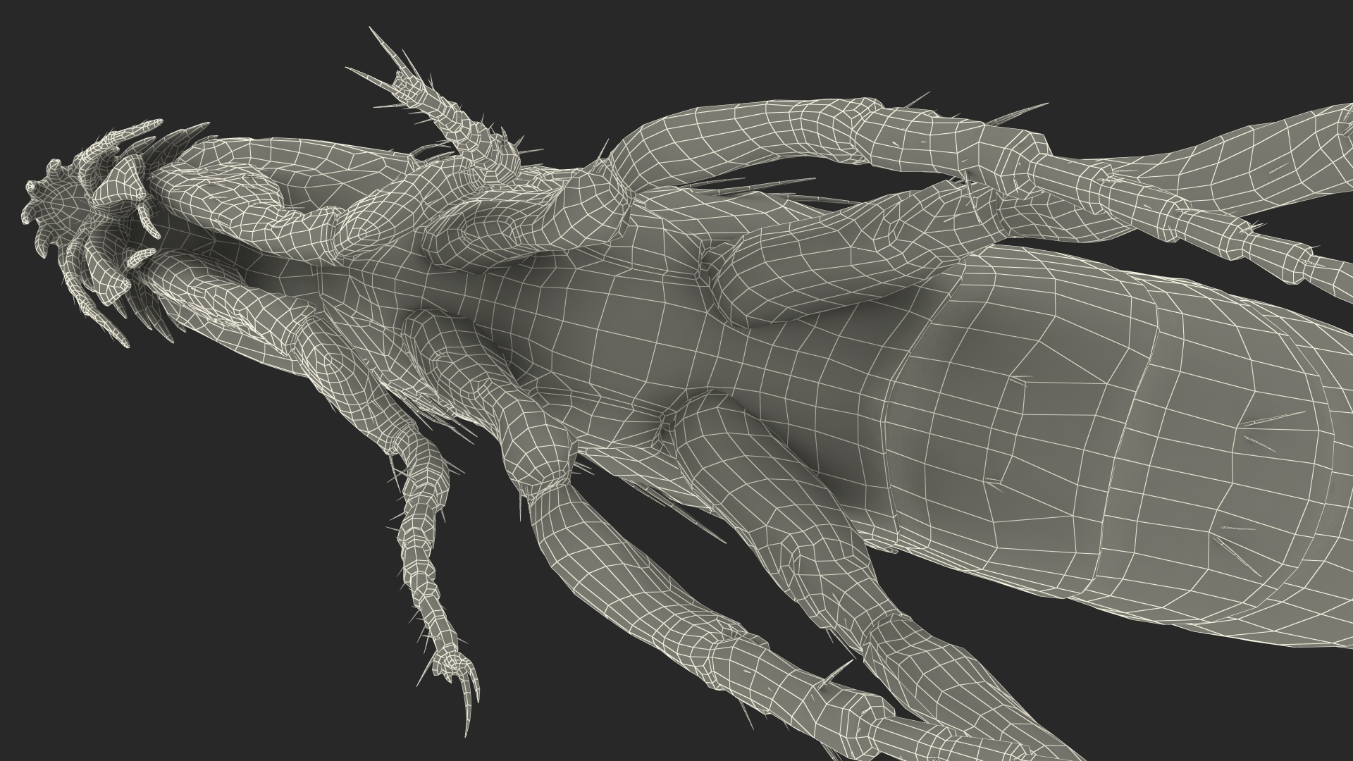 Flea Jumping Pose 3D
