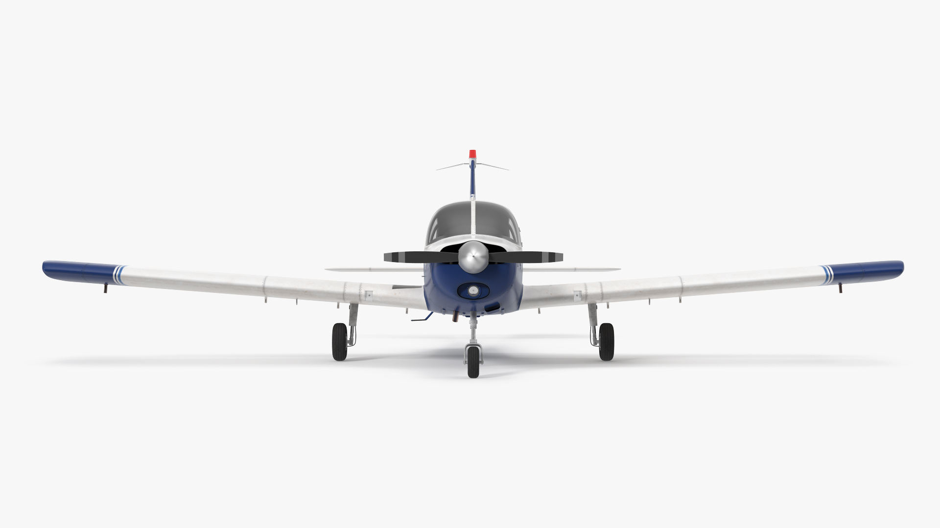 3D Light Aircraft Piper PA 28 161 Cherokee Rigged