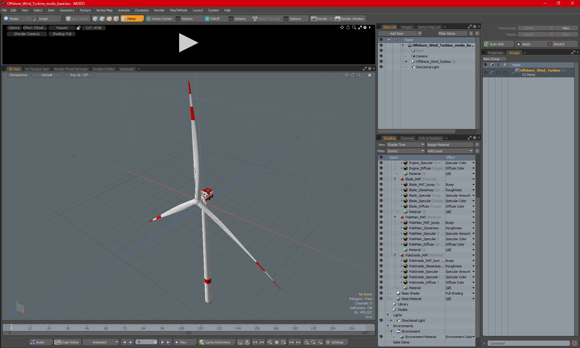 3D Offshore Wind Turbine