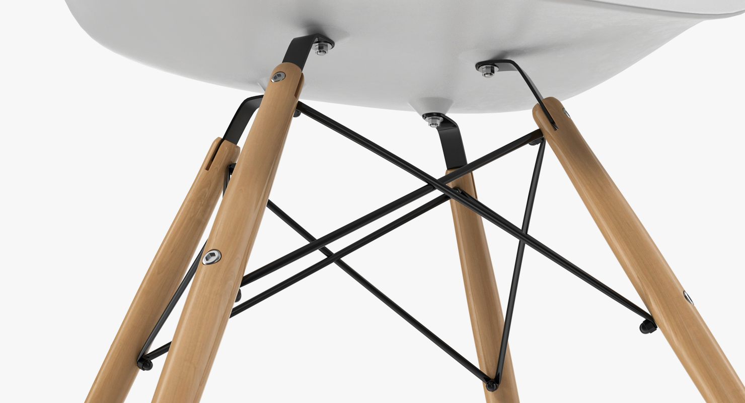 3D Modern Shell Chair model