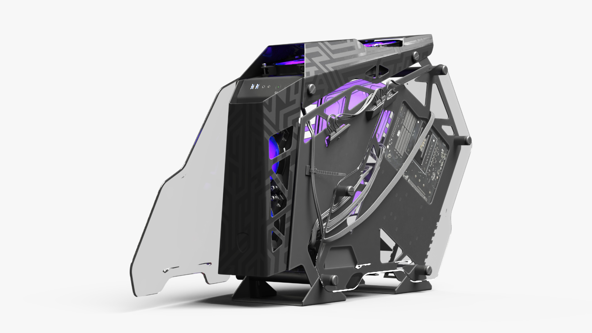 3D Gaming PC On State Open model