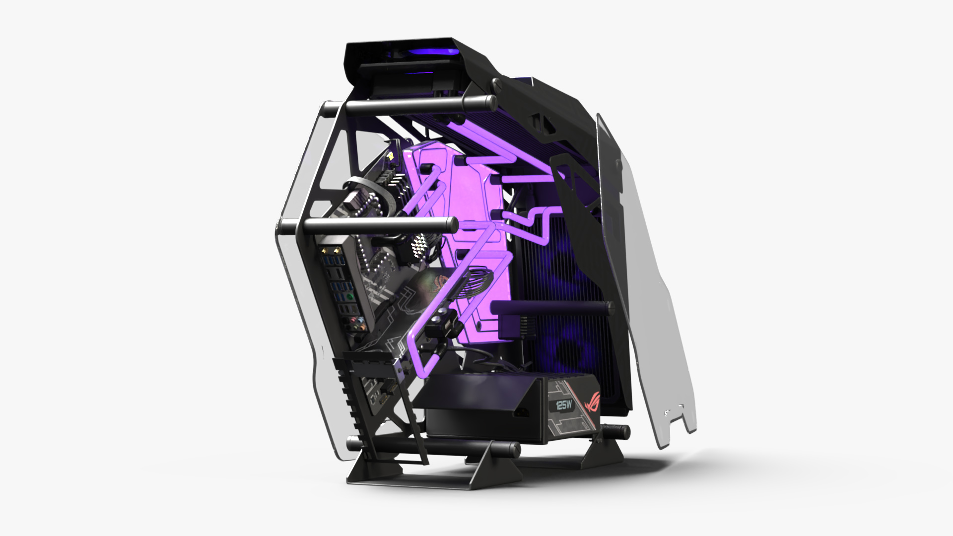 3D Gaming PC On State Open model