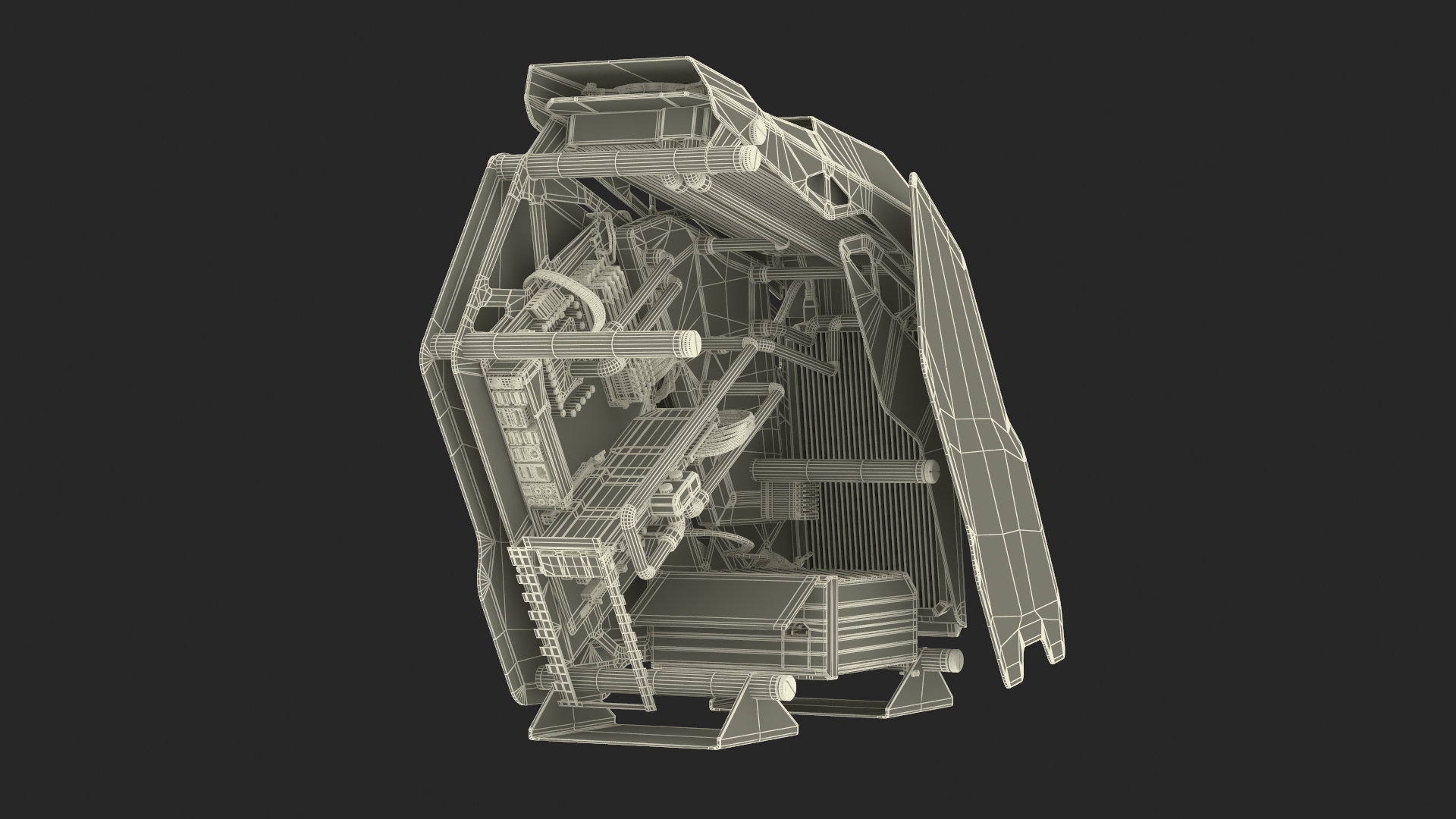 3D Gaming PC On State Open model