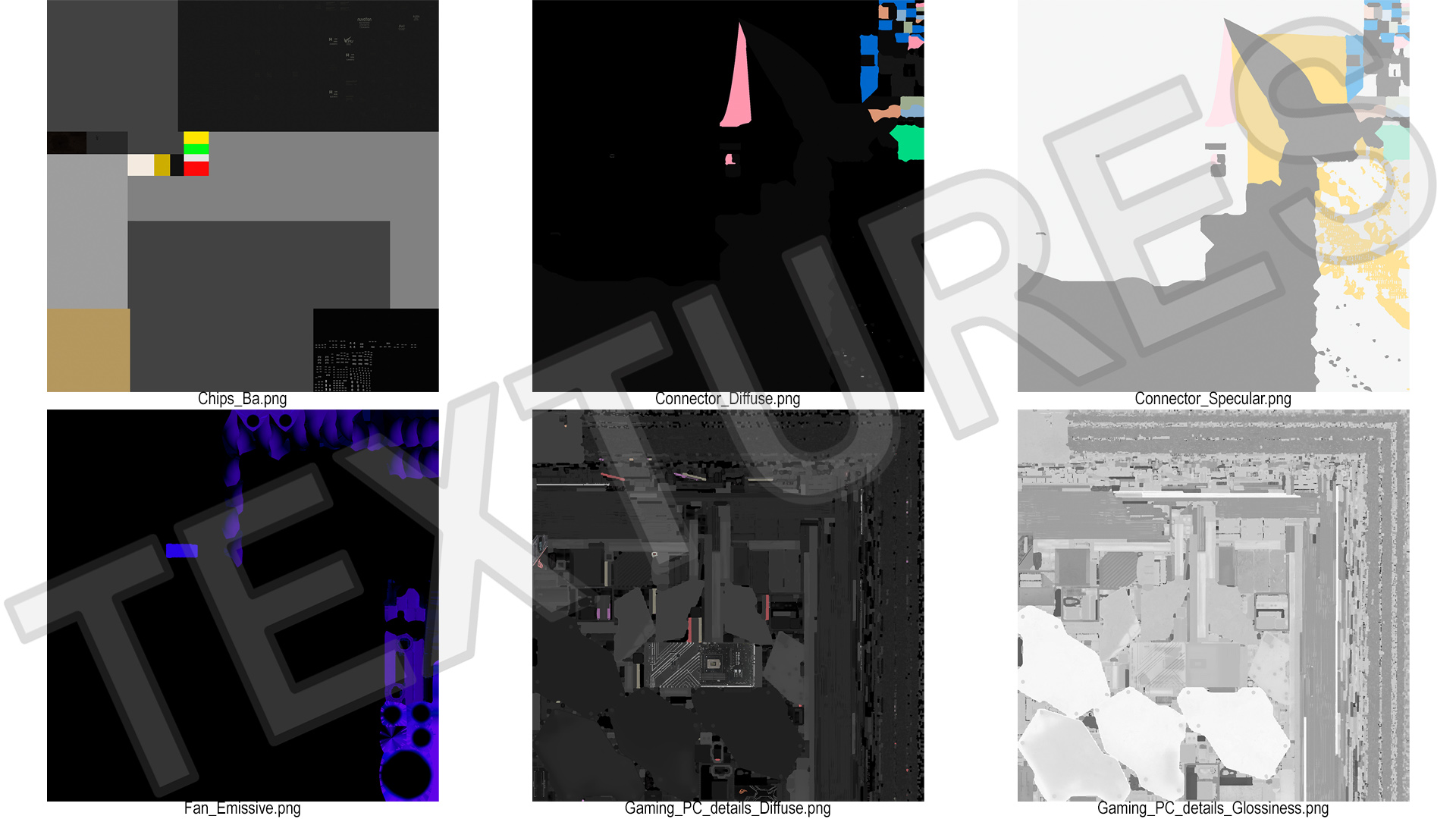 3D Gaming PC On State Open model