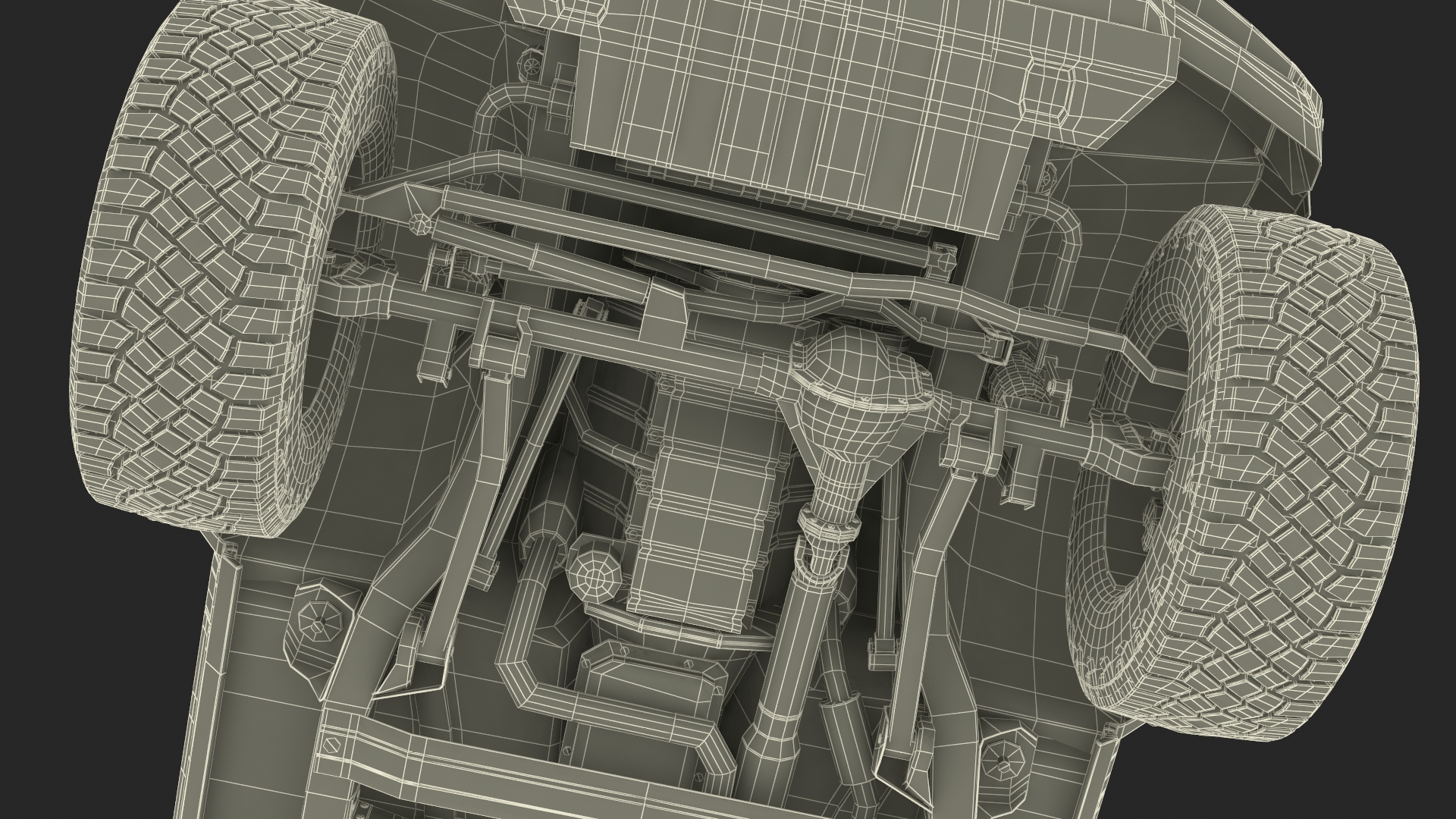 3D model 4X4 Ford Bronco Two Door Camouflage