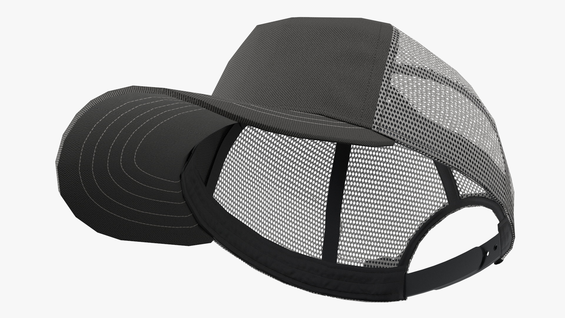 Trucker Hat Grey Game Ready - view 5