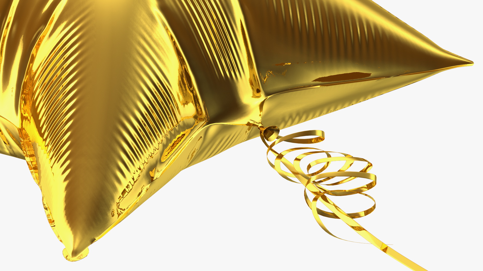 Gold Star Foil Balloon 3D