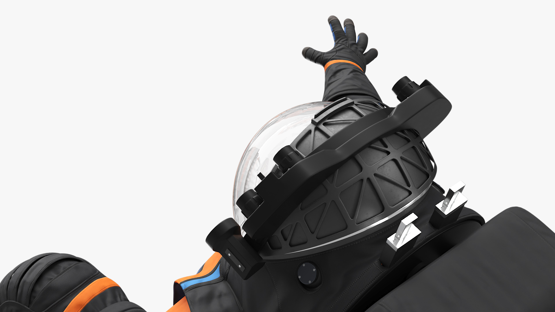 Astronaut Falling Pose 3D