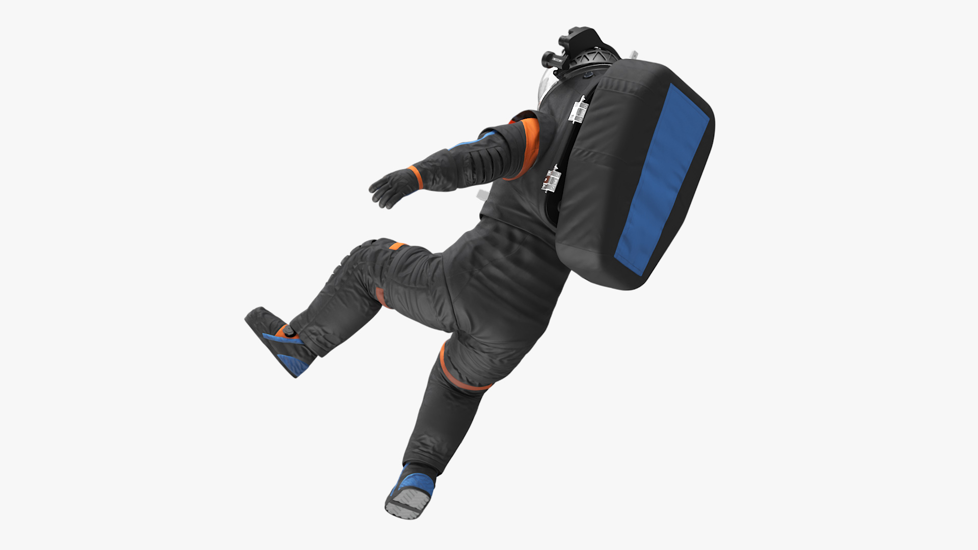 Astronaut Falling Pose 3D