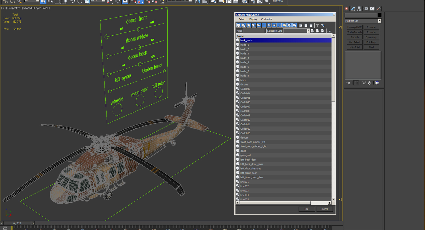 Sikorsky UH 60 Black Hawk Military Israel Utility Helicopter Rigged 3D