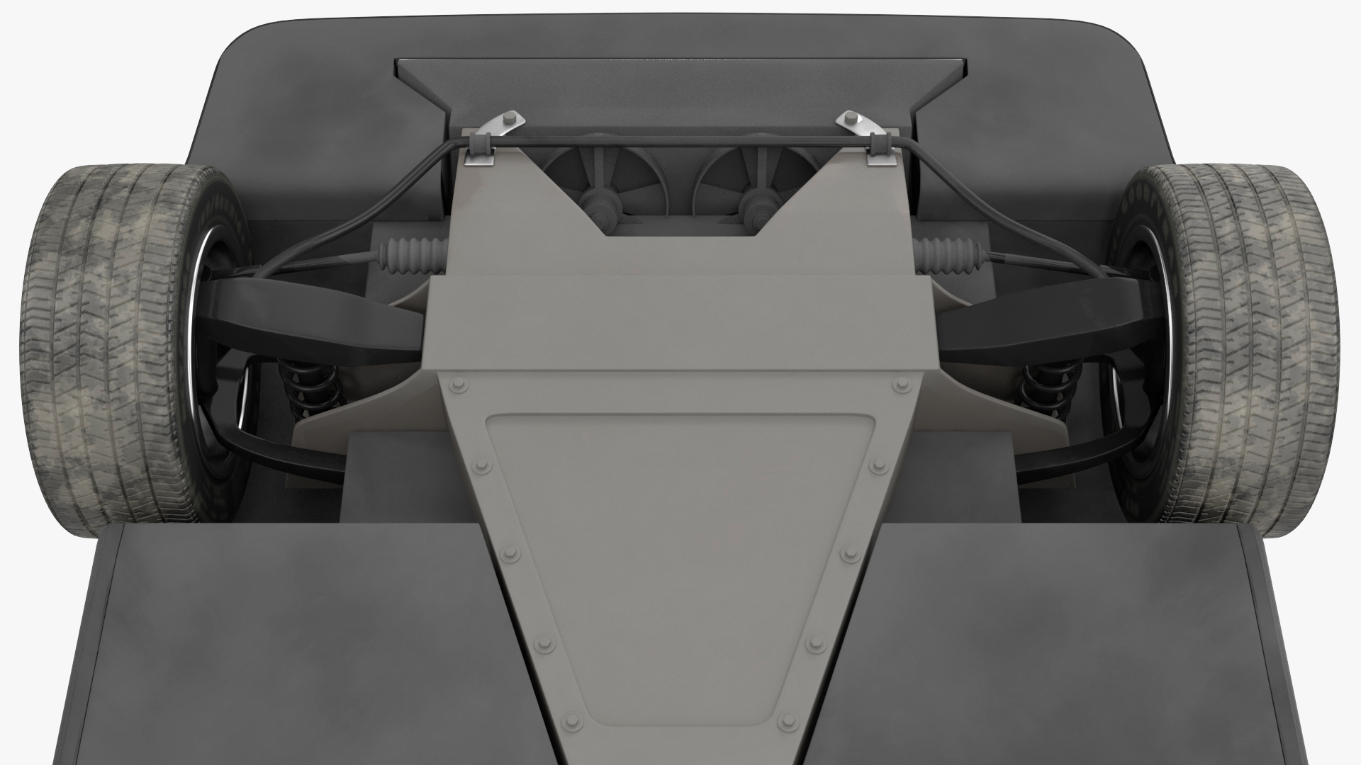 3D DeLorean DMC-12 Simple Interior
