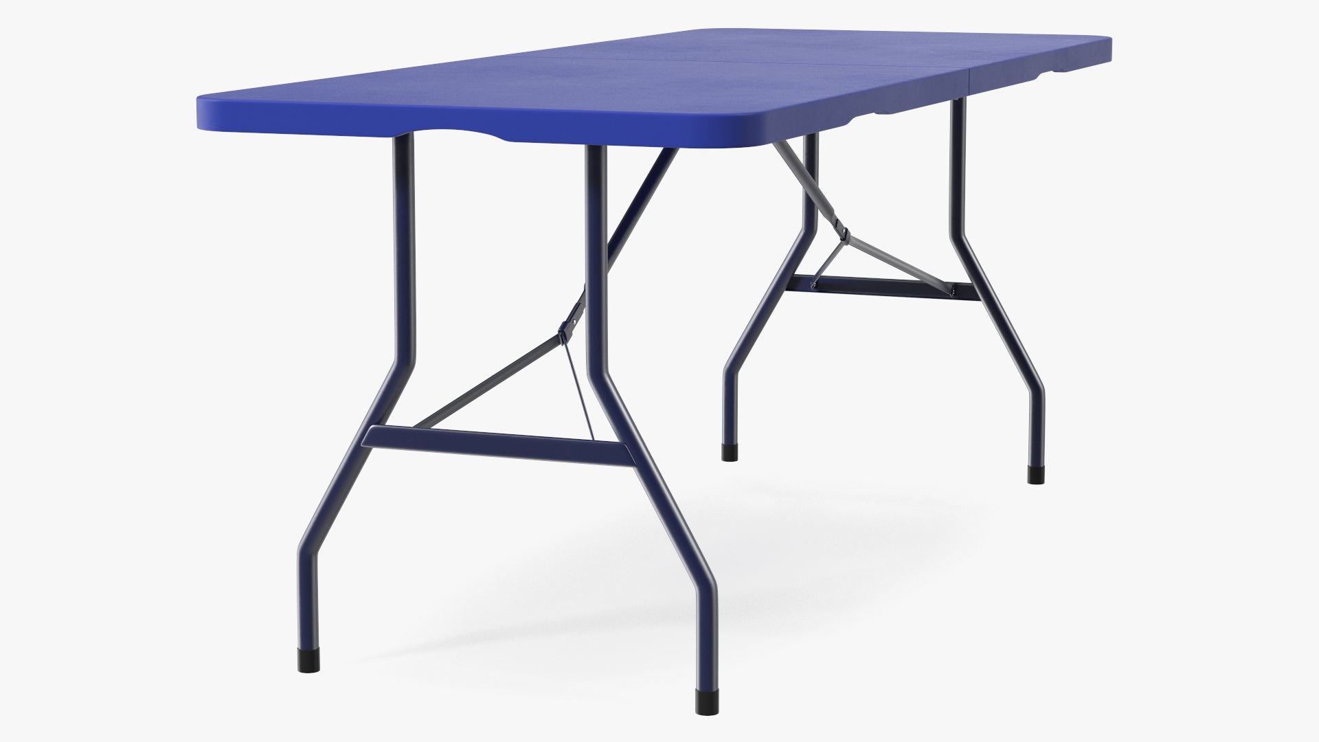 Blue Adjustable Folding Table 3D model
