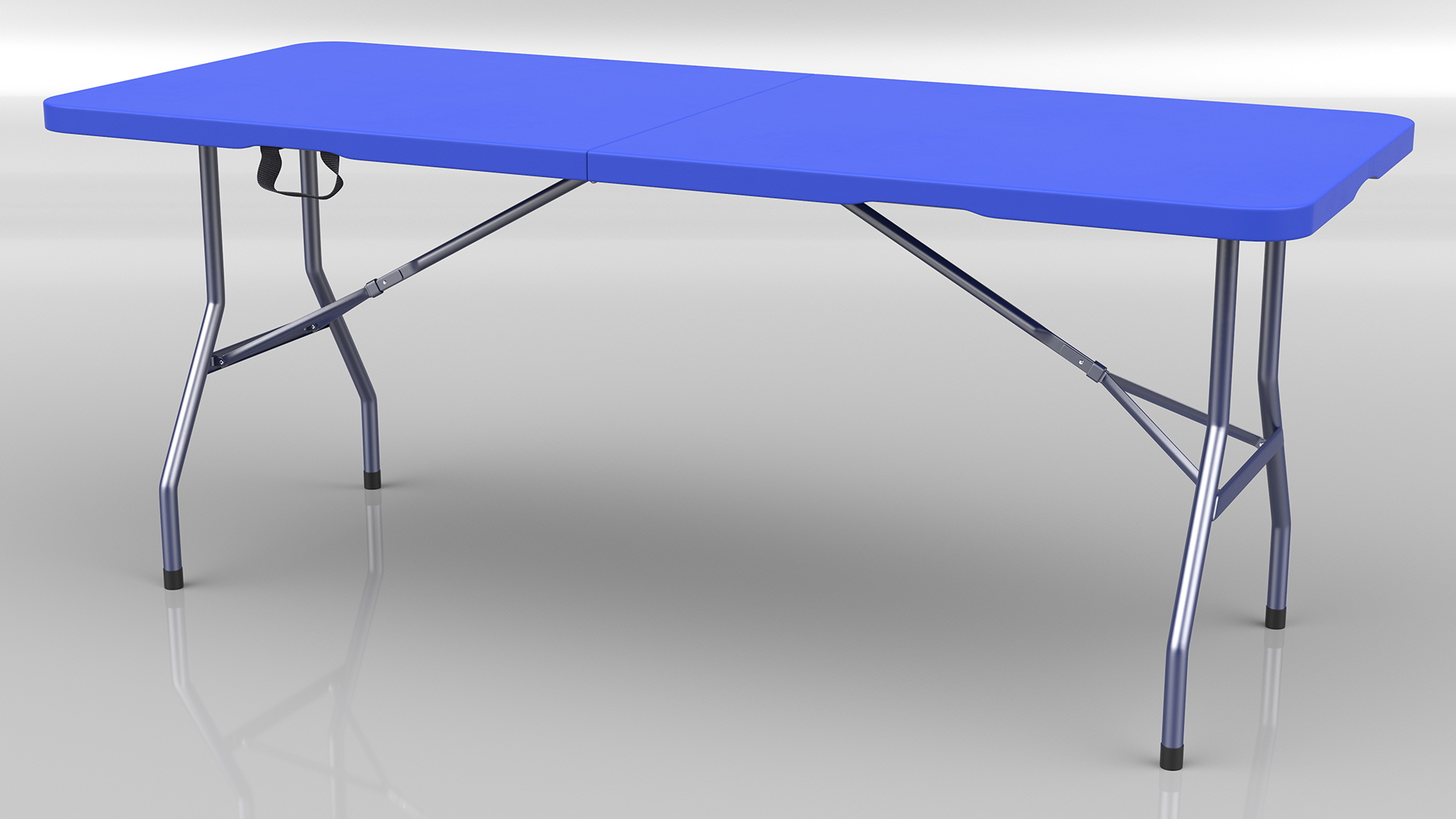 Blue Adjustable Folding Table 3D model