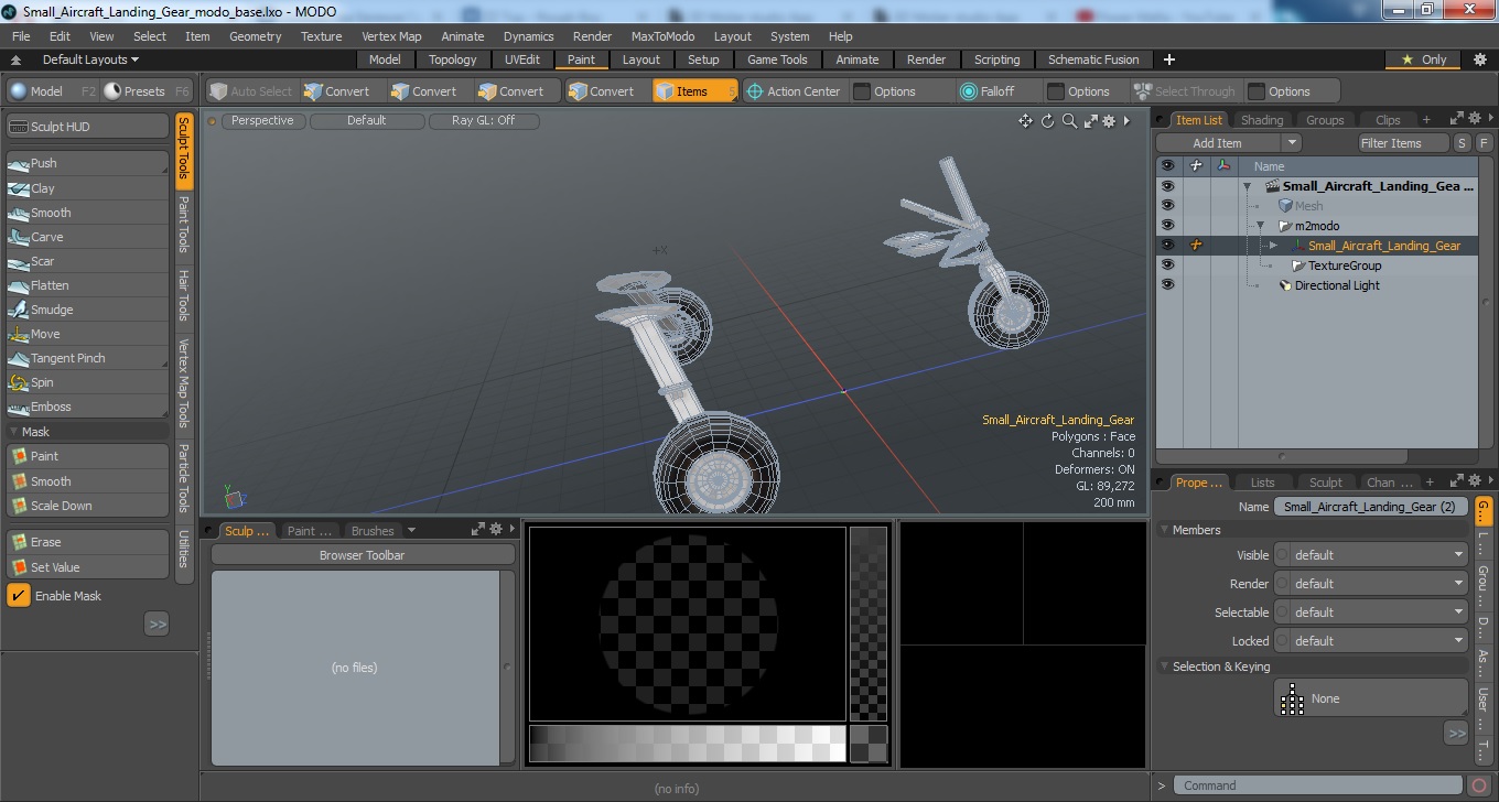 Small Aircraft Landing Gear 3D