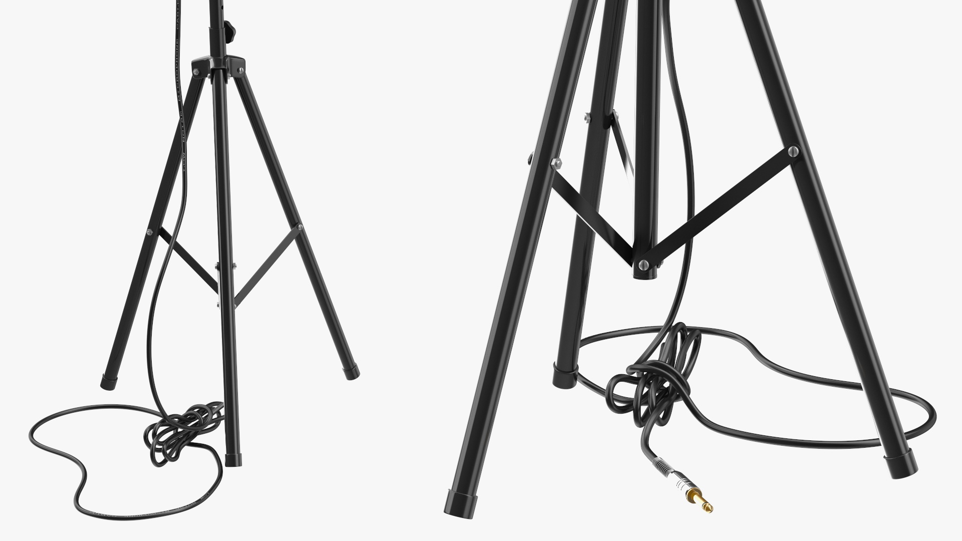 Vintage Studio Microphone on Stand 3D model
