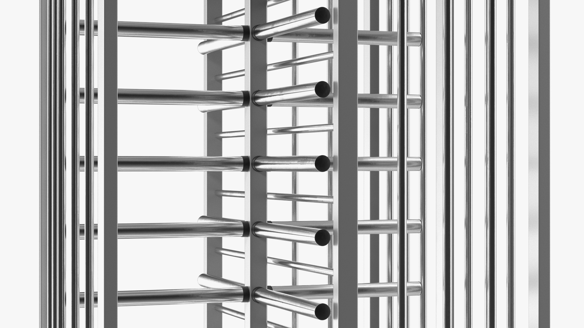 3D model Full Height Security Turnstile
