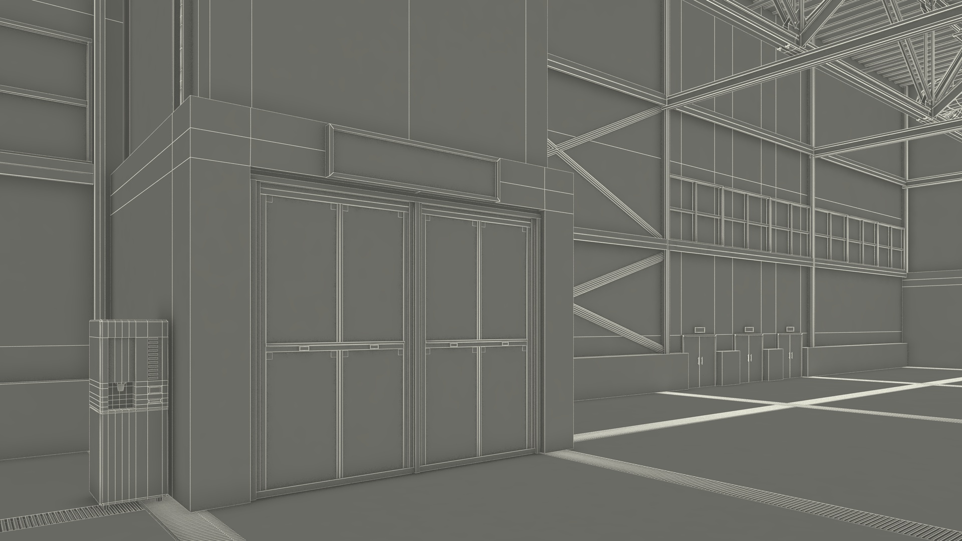 Interior Exhibition Hall 3D model