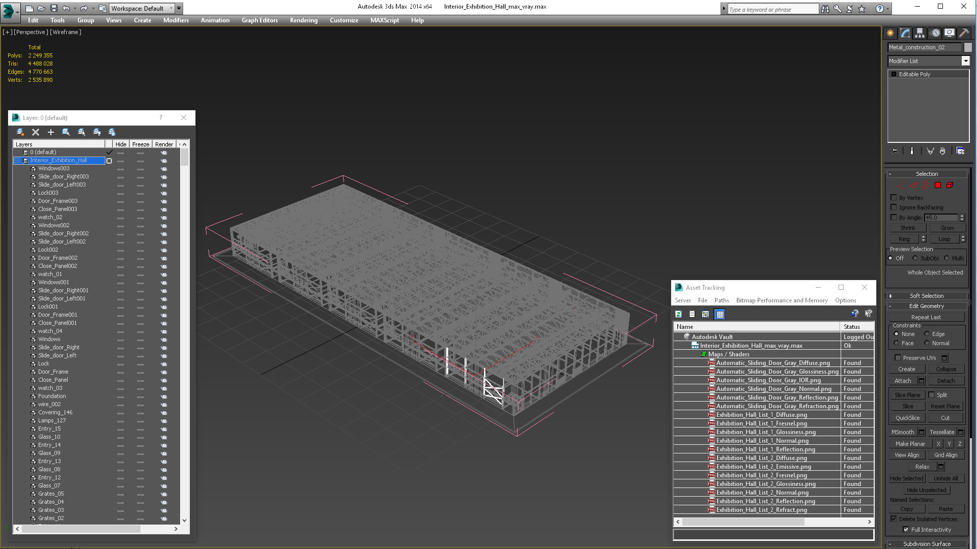 Interior Exhibition Hall 3D model