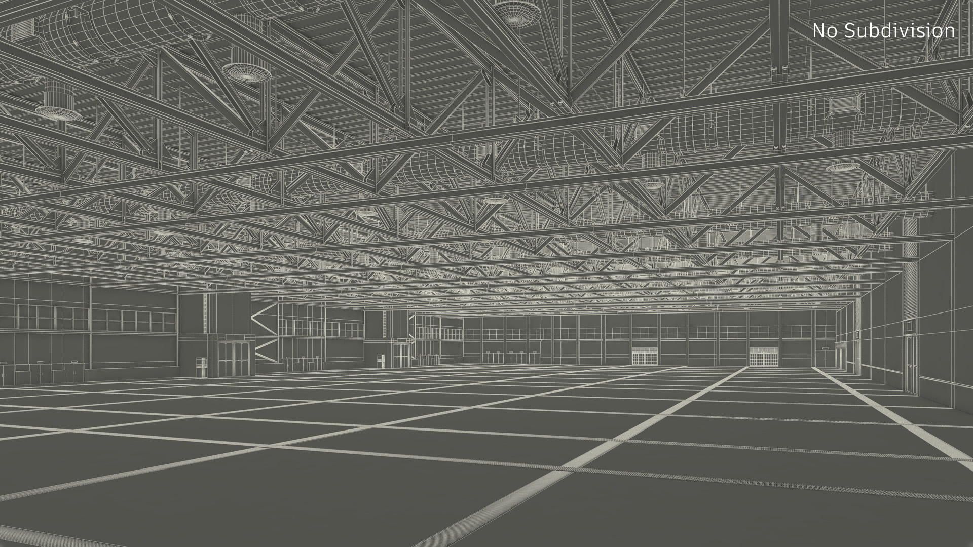 Interior Exhibition Hall 3D model