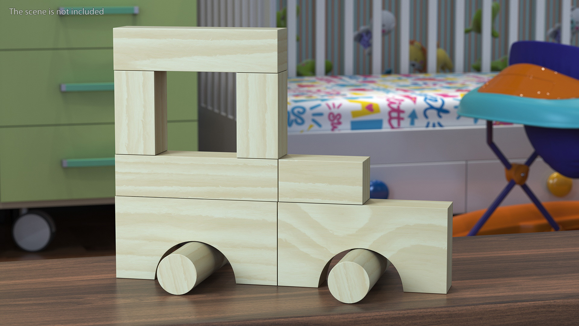 3D model Wooden Constructor Car for 3D Print